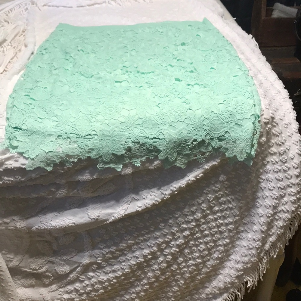Green lace skirt to match previously listed top